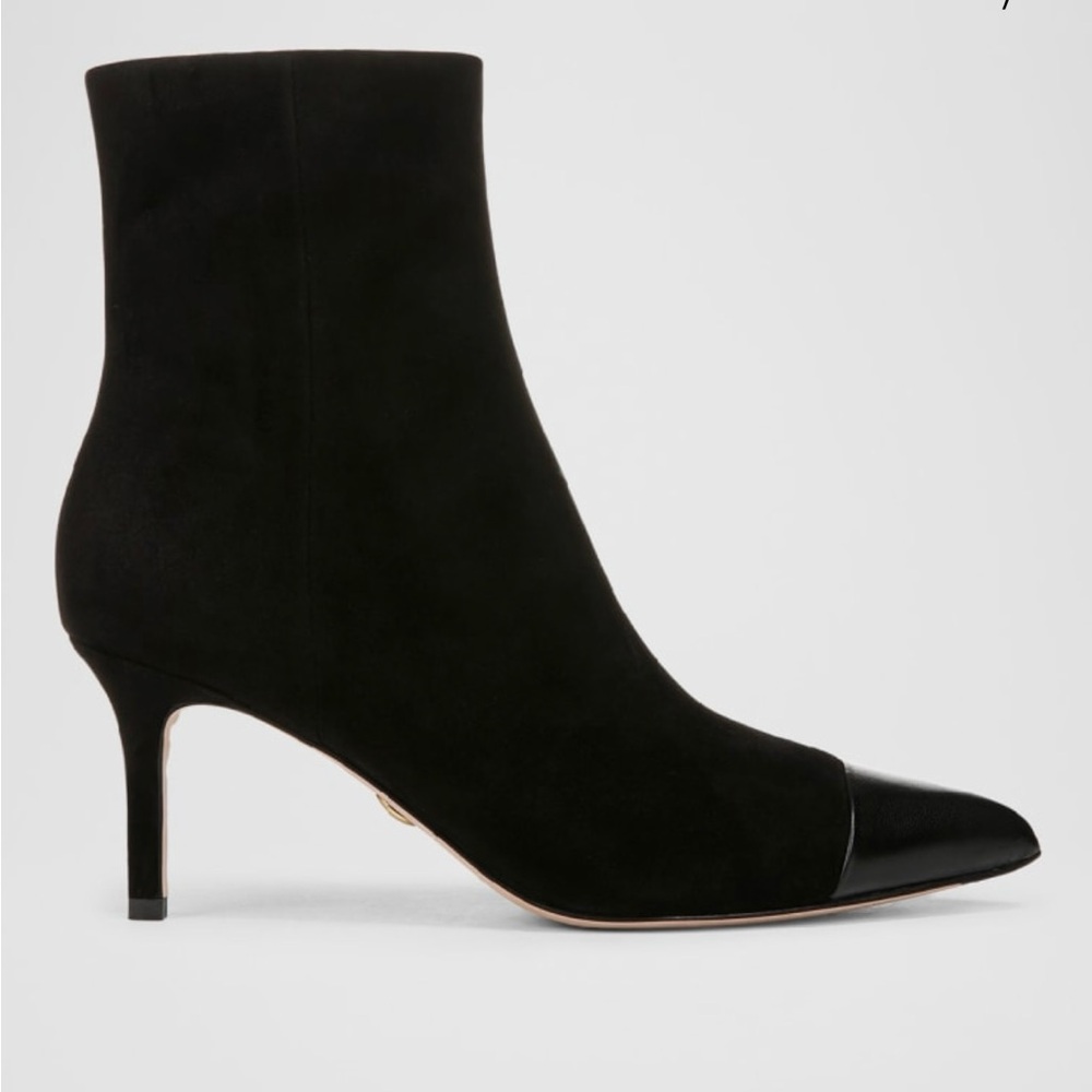 Veronica Beard Lisa Suede Cap Toe Boots - Picture 2 of 8